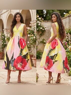 Lasaky Sleeveless Floral Design V Neck
MIDI Outfit size Medium